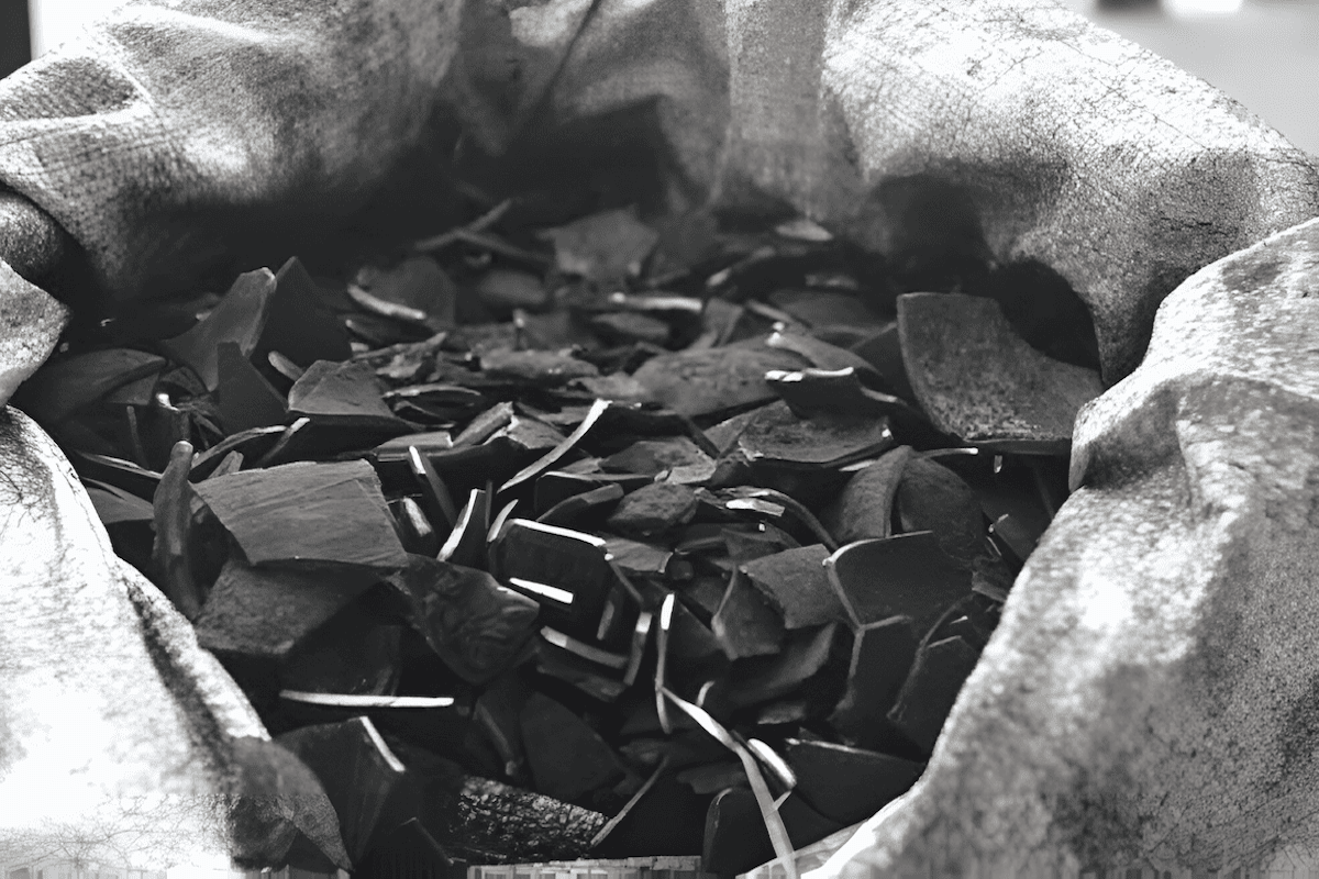 Bagged coconut shell charcoal fuel and briquettes