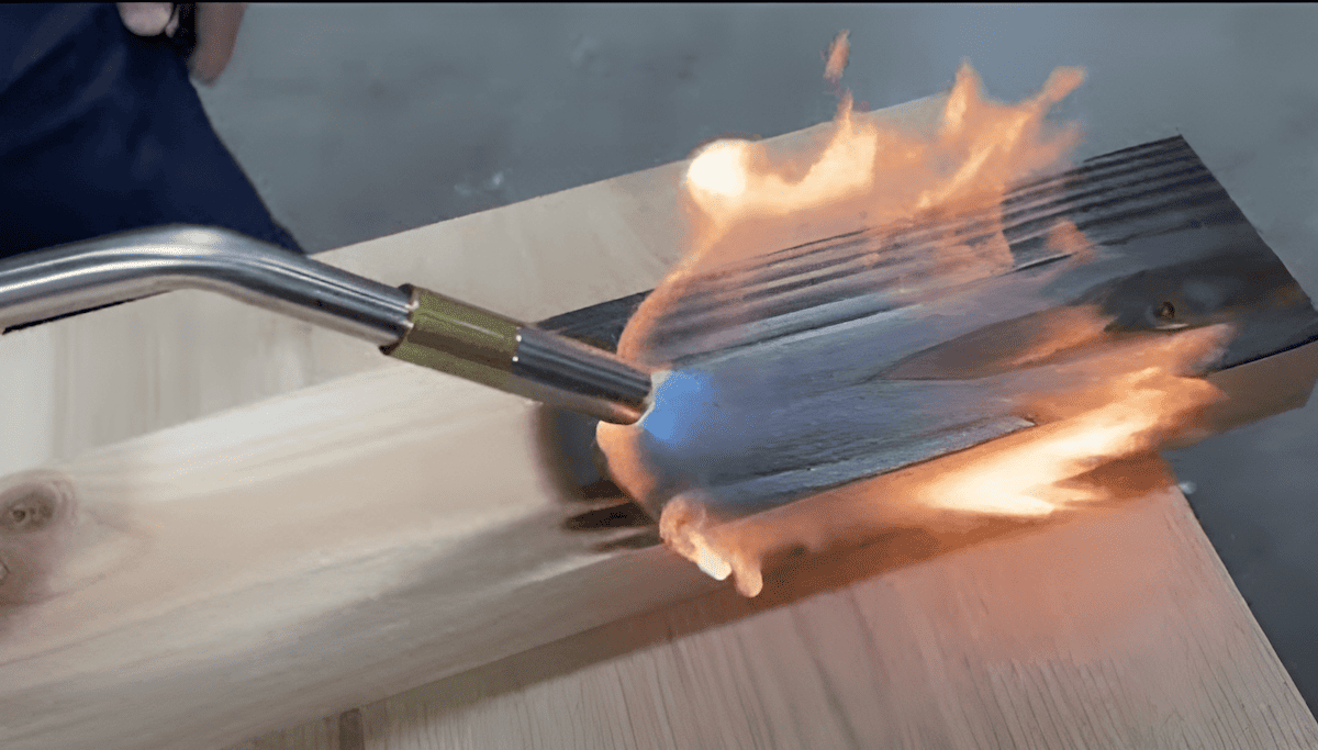 Shou Sugi Ban burnt wood finish on cladding