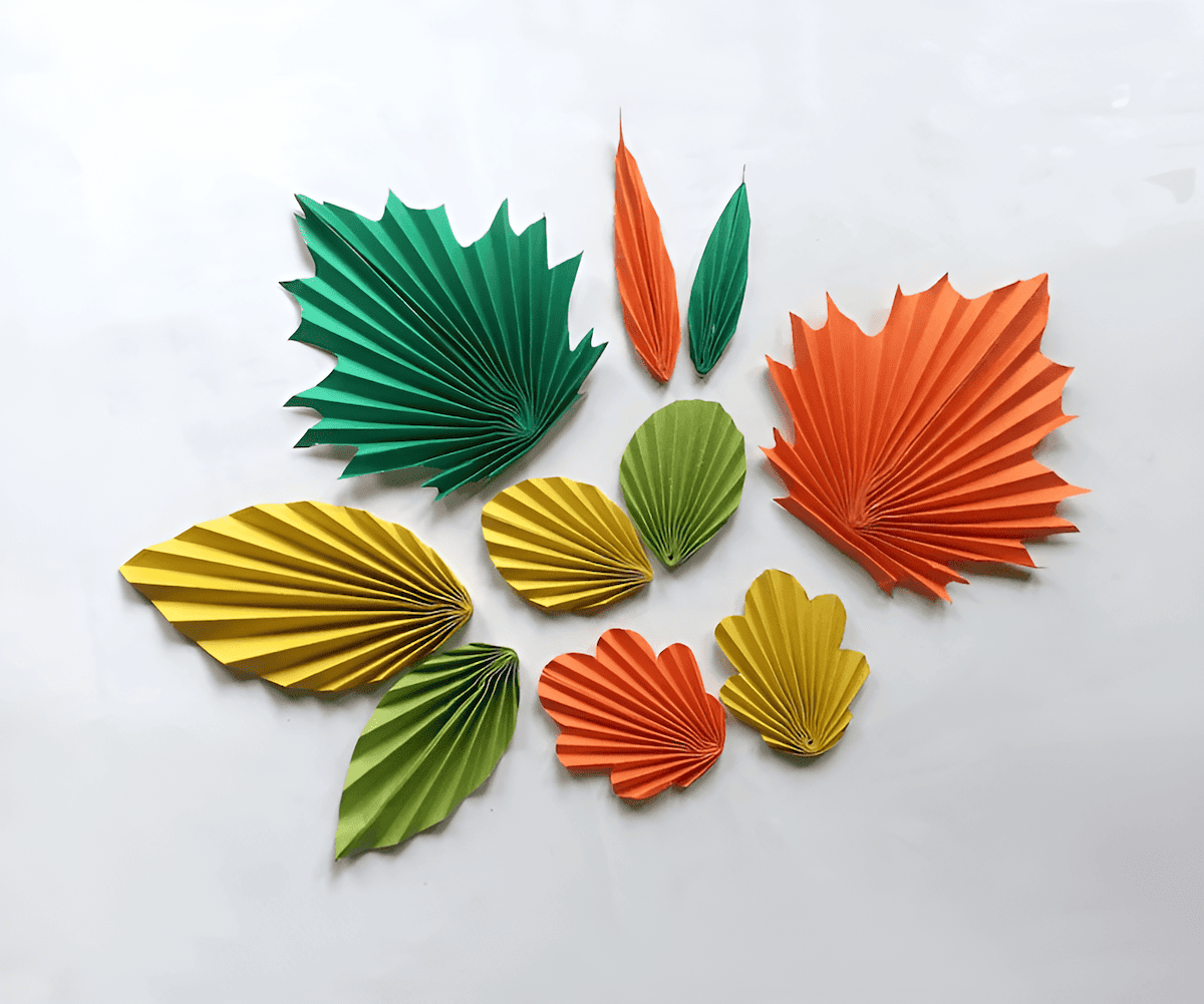 the art of kirigami used in paper leaf designs