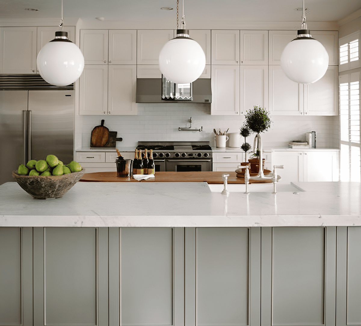 kitchen wainscoting protects walls from everyday wear and tear