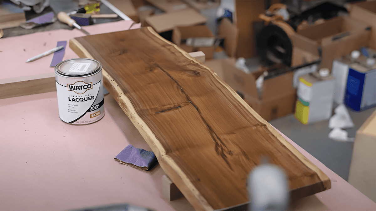 how to apply wood lacquer for a tough clear finish