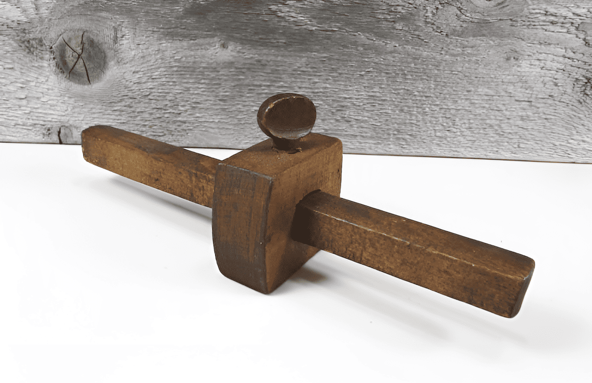 middle age scribe carpentry tool for layout and marking