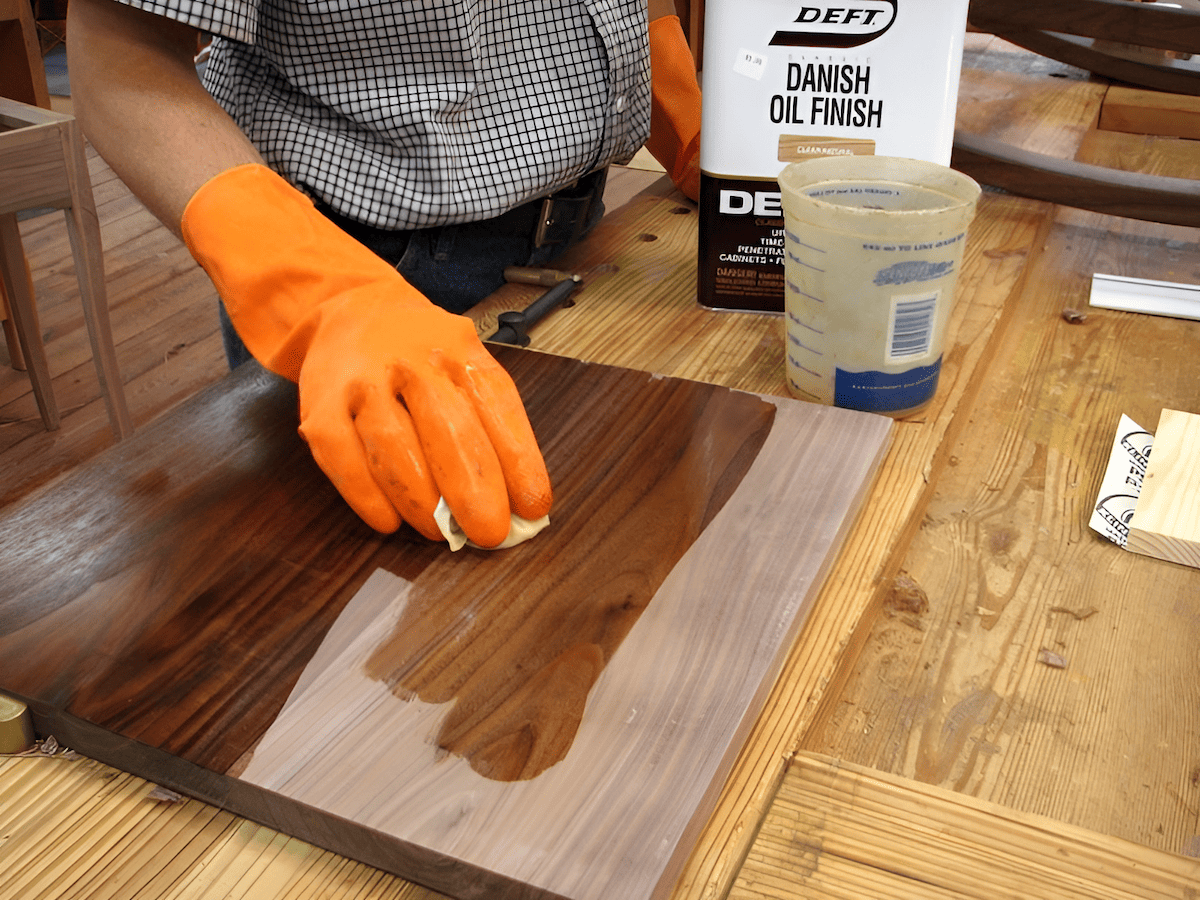 how to apply oil to wood to create a natural oil finish