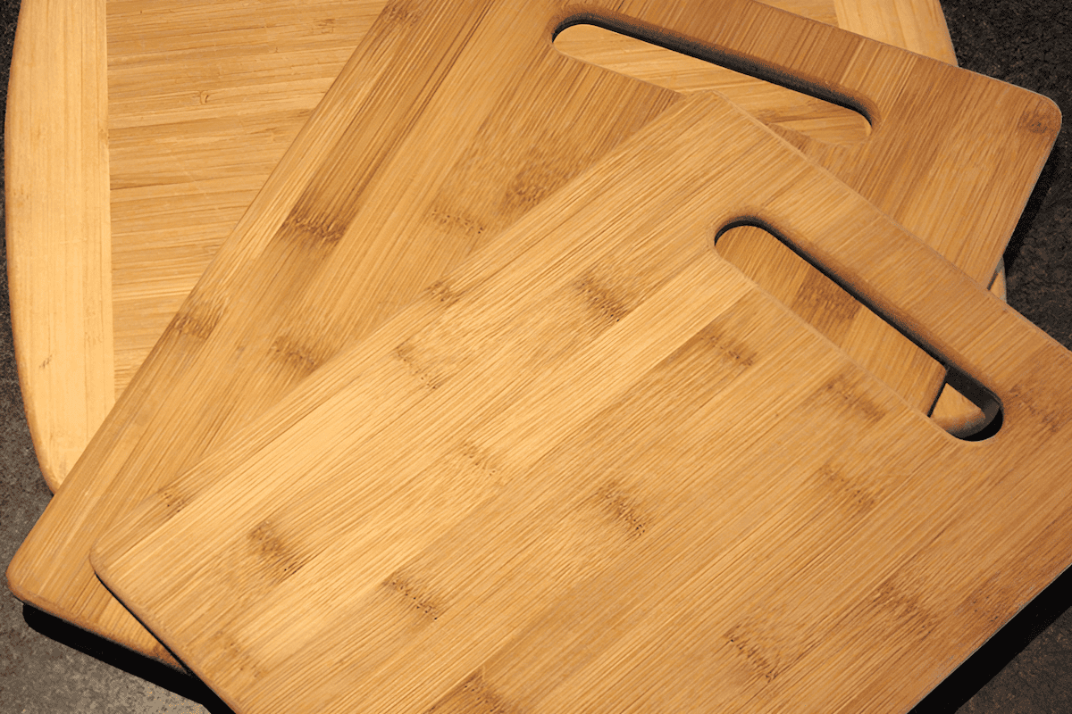 one-piece bamboo cutting board with juice groove
