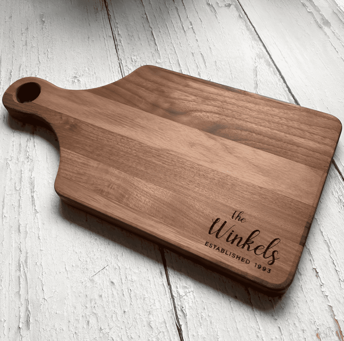 walnut wood cutting board for cutting vegetables and bread